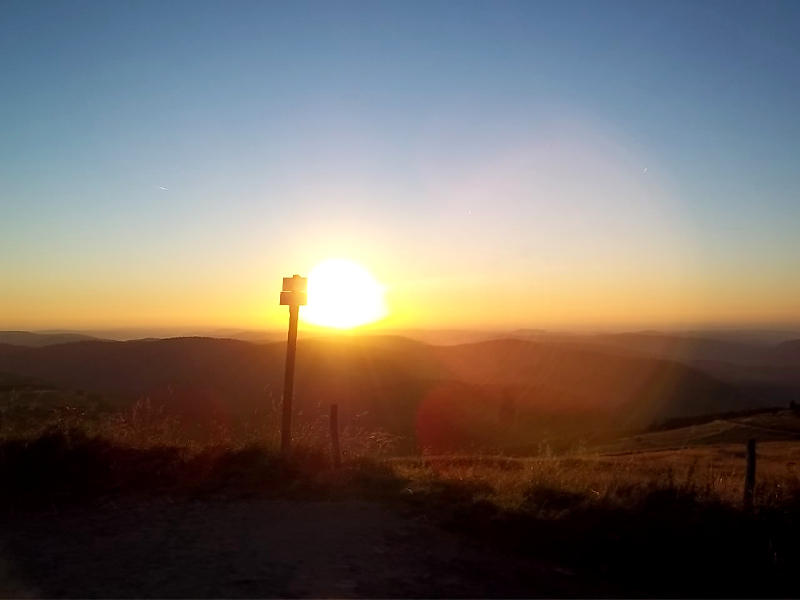 Coucher de soleil au Hohneck