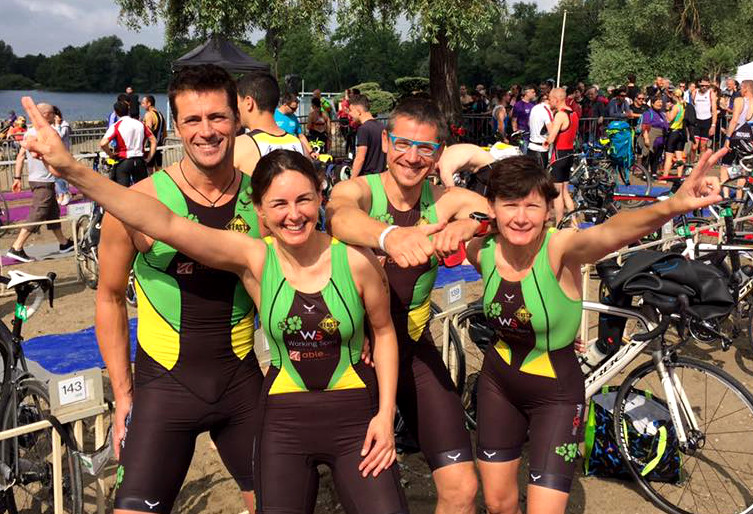 L'équipe able au triathlon d'Obernai 2016